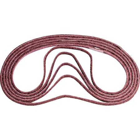 Pferd Sanding Belt, 1/4" W, 24" L, Surface Conditioning, Aluminum Oxide, 180 M Grit, Medium, Polivlies 43554